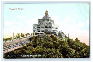 SUMMIT HOUSE MT MOUNT TOM HOLYOKE MA MASSACHUSETTS POSTCARD (GC15)