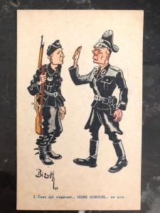Mint Belgium Picture Postcard WW2 Monkeying The Real Ones But Worse