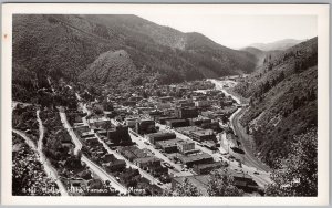 Wallace Idaho Mining Town Valley View  Vintage RPPC Postcard H83