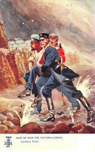 How He Won The Victoria Cross Admiral Raby Raphael Tuck #9247 Postcard