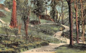 SEATTLE, Washington WA   MADRONA PARK  Trees~Winding Pathway  c1910's Postcard