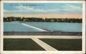 Owensboro Kentucky KY Ohio River Dam Vintage Postcard