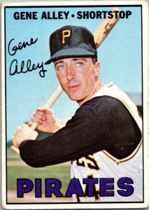 1967 Topps Baseball Card Gene Alley Pittsburgh Pirates sk2290