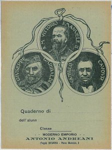 31438 FOGGIA VINTAGE NOTEBOOK : ORTANOVA - GARIBALDI, SAVOIA, CAVOUR-