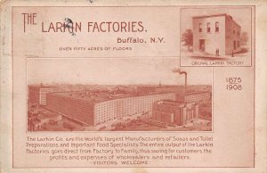 Buffalo New York The Larkin Factories, Multi View Lithograph Vintage PC U5207