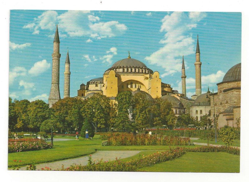 Turkey Istanbul Saint Sophia Museum Aya Sofya Muzesi Vintage 4X6 Postcard