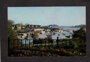 ME Camden Maine Harbor Boats Houses Cottages Maine Postcard