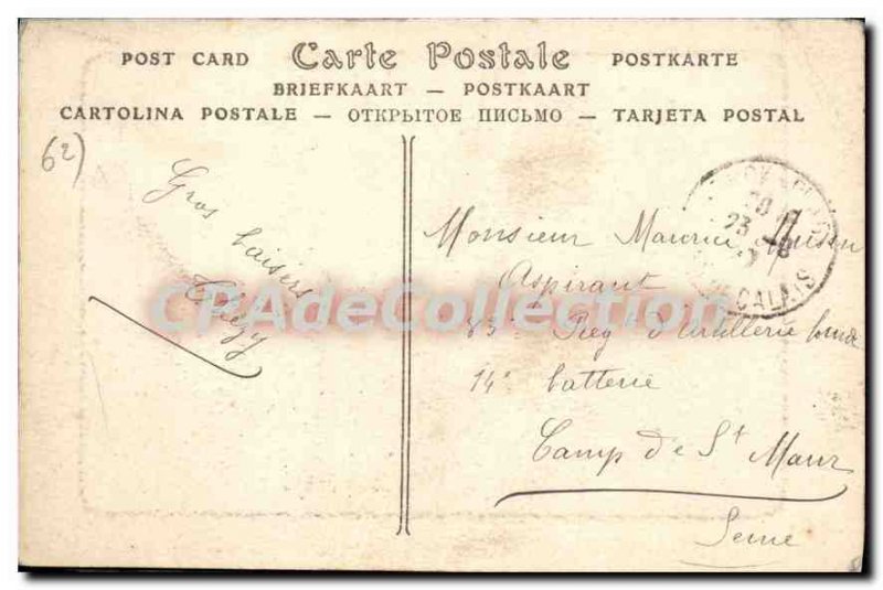 Old Postcard Berck Beach Street Beach