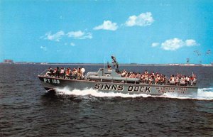 Crest New Jersey Speed Boat Sinn's Dock Vintage Postcard JE359132