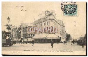 Bordeaux - Allees de Tourny Learning XXX Juillet - Old Postcard