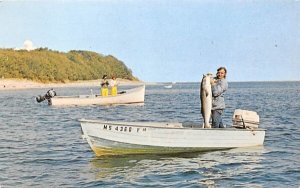 Traditional cat boat Chatham, Massachusetts Postcard