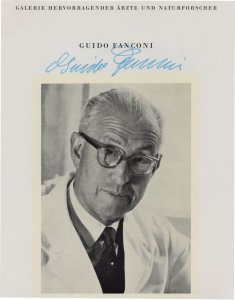 Dr Guido Fanconi Flloyd Swiss Pediatrician Hand Signed Photo