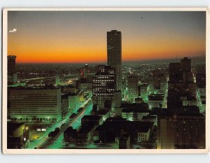 Postcard Downtown New Orleans at Dusk New Orleans Louisiana USA