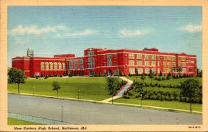 Maryland Baltimore New Eastern High School 1943 Curteich