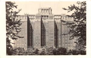 RPPC, Chicago, IL  Illinois   THE STEVENS HOTEL  Real Photo  Postcard