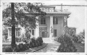 H92/ Lafayette Georgia Postcard c1920s Colonial Inn Hotel  206