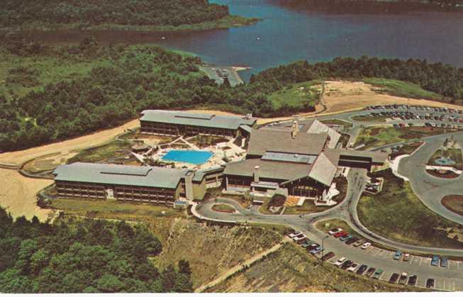 Aerial View of Salt Fork State Lodge - Hotel near Cambridge, Ohio