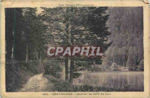 Old Postcard Gerardmer trail at Lakeside