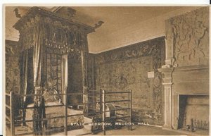 Derbyshire Postcard - Haddon Hall - State Bedroom     ZZ3073