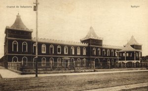 chile, IQUIQUE, Cuartel de Infanteria, Infantry Barracks (1910s) Postcard