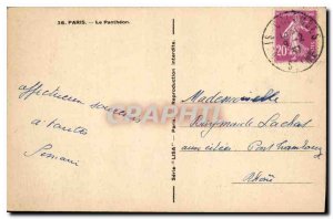 Postcard Old Paris Pantheon