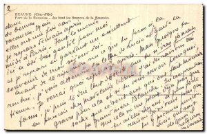 Old Postcard Beaune Bouzaize park Deep Sources of Bouzaize