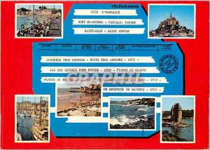 Modern Postcard Emerald Coast Mont Saint Michel Cancale Saint Malo Parame Sai...