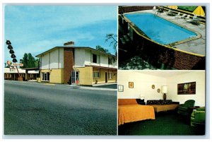 c1960s Trade Winds Motel Missoula Montana MT Vintage Multiview Unposted Postcard