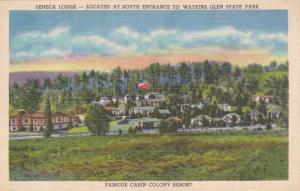 Seneca Lodge at South Entrance - Watkins Glen NY, New York - Linen