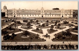 Mexico City Mexico 1940s RPPC Real Photo Postcard Palacio Nacional Building