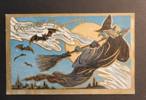 1908 USA Halloween Postcard Cover Kansas City MO to Jacksonville FL