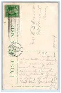 1913 United Presbyterian Church Grove City Pennsylvania PA Postcard 