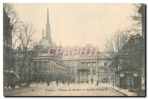 Old Postcard Paris Palais de Justice and Holy Chapel