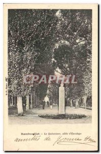 Old Postcard Rambouillet The Quincunx allee of Aesculapius