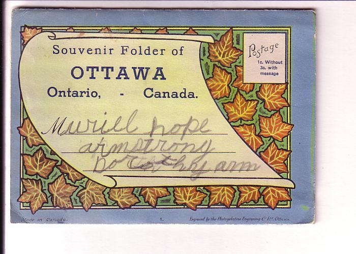 Souvenir Folder, Ottawa  Ontario, 20 Views