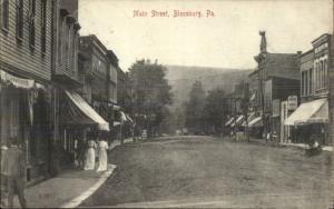 Blossburg PA Main Street c1910 Postcard