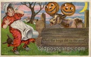 Halloween Unused postal used 1909