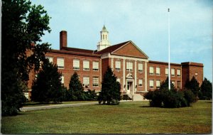 Vtg Dover High School Dover Delaware DE Unused Chrome Postcard