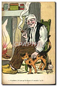 Old Postcard Fantasy Illustrator Griff Cat Kitten