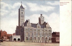 Nashville Tennessee TN Train Station Depot 1900s-10s Postcard