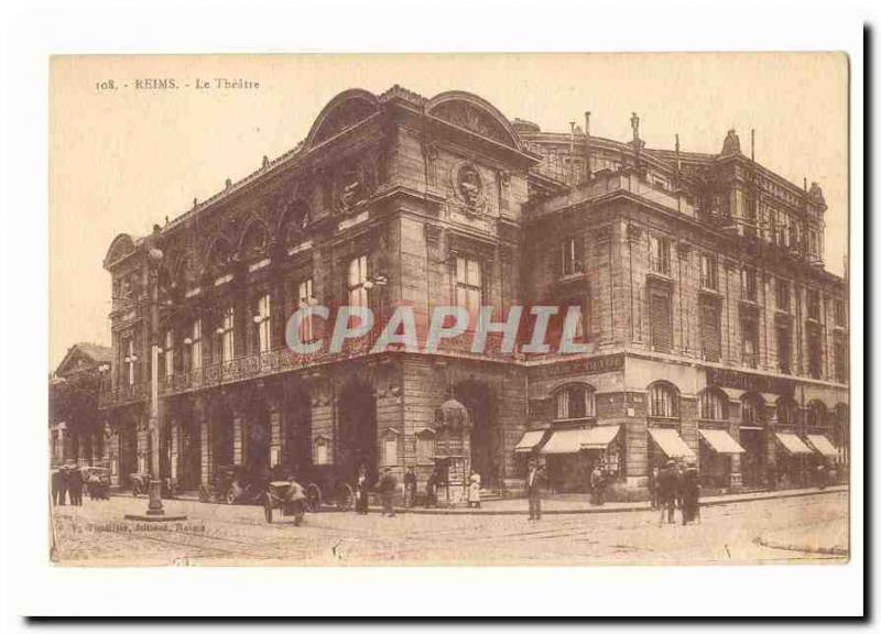  Rheims Vintage Postcard the theater