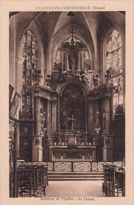 France Villeneuve L'Archeveque Interieur de l'Eglise Le Choeur