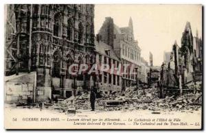 Belgium - Belgien - Belgium - Leuven destroyed by Alemands War 1914 1915 The ...