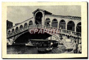 Postcard Modern Venice Rialto Bridge