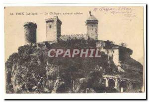 Foix Modern Postcard The castle 11-12th