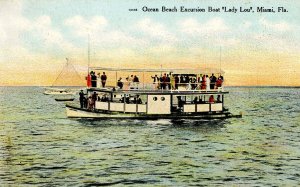 FL - Miami. Excursion Boat Lady Lou near Ocean Beach