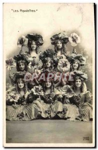 Old Postcard Fantasy Theater Woman's Ponnettes