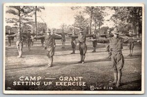 US Army Infantry Camp Grant - Rockford, Illinois - WW1  1917  - Postcard