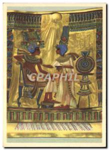 VINTAGE POSTCARD King Tutankhamun Treasures Back panel off 