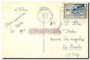 Old Postcard Paris Louvre